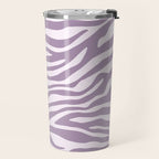 Purple Zebra Animal Print Travel Mug Gallery Image 2