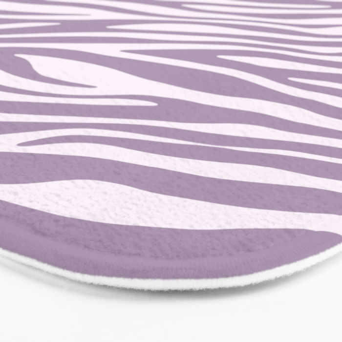 Purple Zebra Animal Print Bath Mat Gallery Image 3