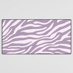 Purple Zebra Animal Print Desk Mat Gallery Image 3