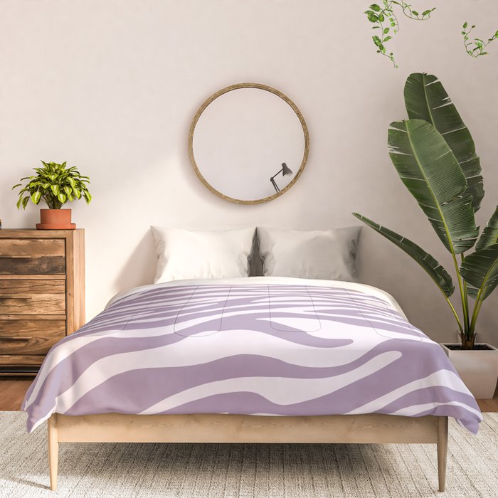 Purple Zebra Animal Print Comforter Gallery Image 3