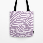 Purple Zebra Animal Print Tote Bag Gallery Image 1