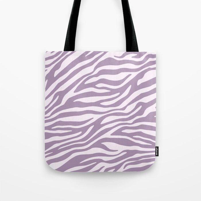 Purple Zebra Animal Print Tote Bag Gallery Image 1