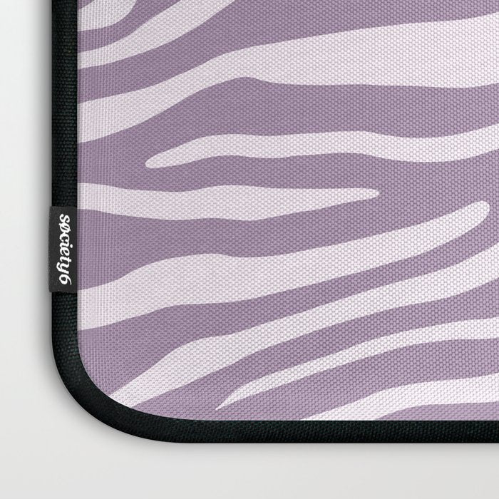Purple Zebra Animal Print Laptop Sleeve Gallery Image 3