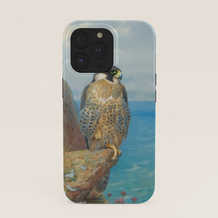 Peregrine at Auchencairn by Archibald Thorburn, 1923 (benefitting The Nature Conservancy) iPhone Case Gallery Image 39