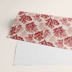 Elegant Red Coral Pattern Wrapping Paper Gallery Image 2