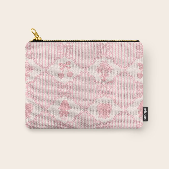 Eloise Print in Pink Carry All Pouch Gallery Image 1