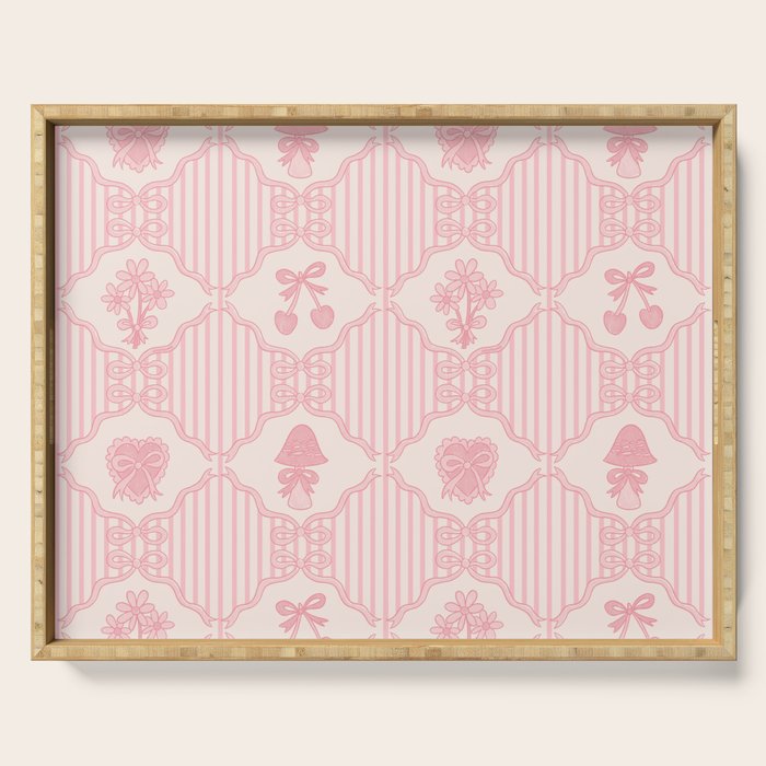 Eloise Print in Pink Serving Tray Gallery Image 1