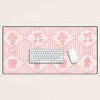 Eloise Print in Pink Desk Mat Gallery Image 1