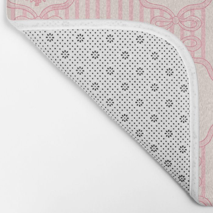 Eloise Print in Pink Bath Mat Gallery Image 2