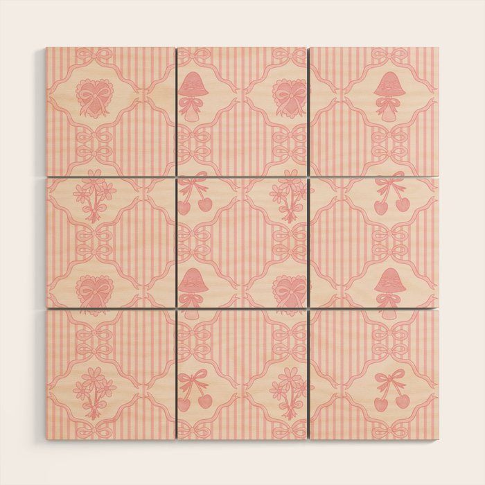Eloise Print in Pink Wood Wall Art Gallery Image 1