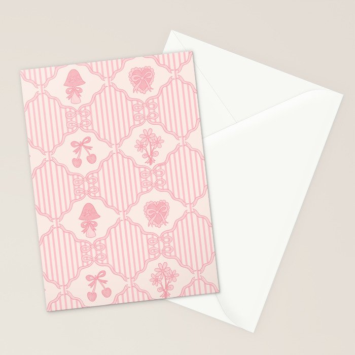 Eloise Print in Pink Stationery Card Gallery Image 2