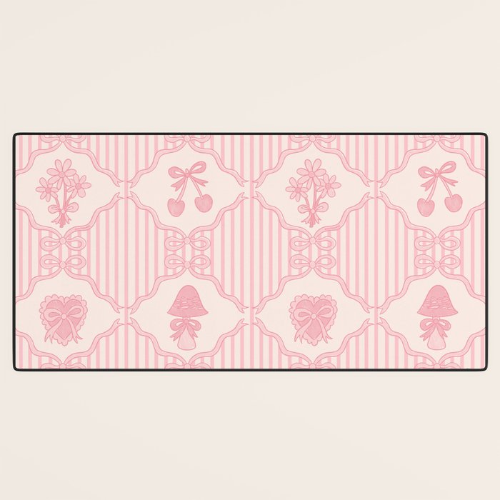 Eloise Print in Pink Desk Mat Gallery Image 3