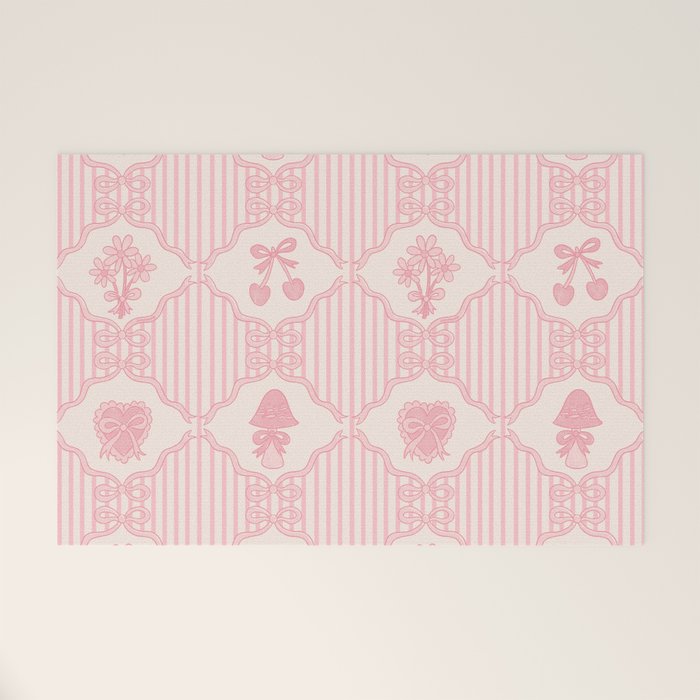 Eloise Print in Pink Welcome Mat Gallery Image 1