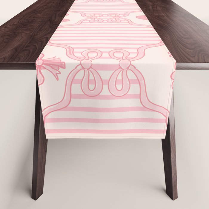 Eloise Print in Pink Table Runner Gallery Image 1