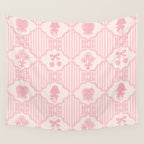 Eloise Print in Pink Wall Tapestry Gallery Image 4