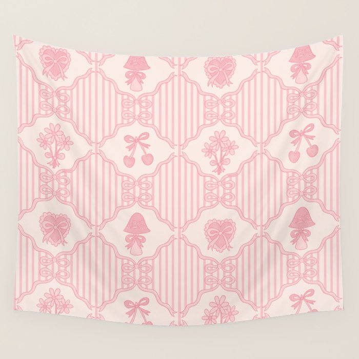 Eloise Print in Pink Wall Tapestry Gallery Image 4