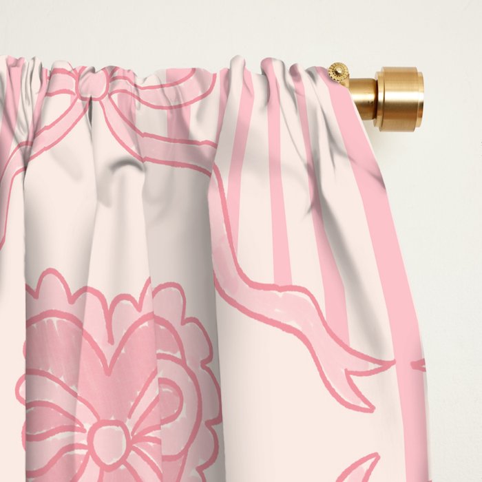 Eloise Print in Pink Window Curtain Gallery Image 2