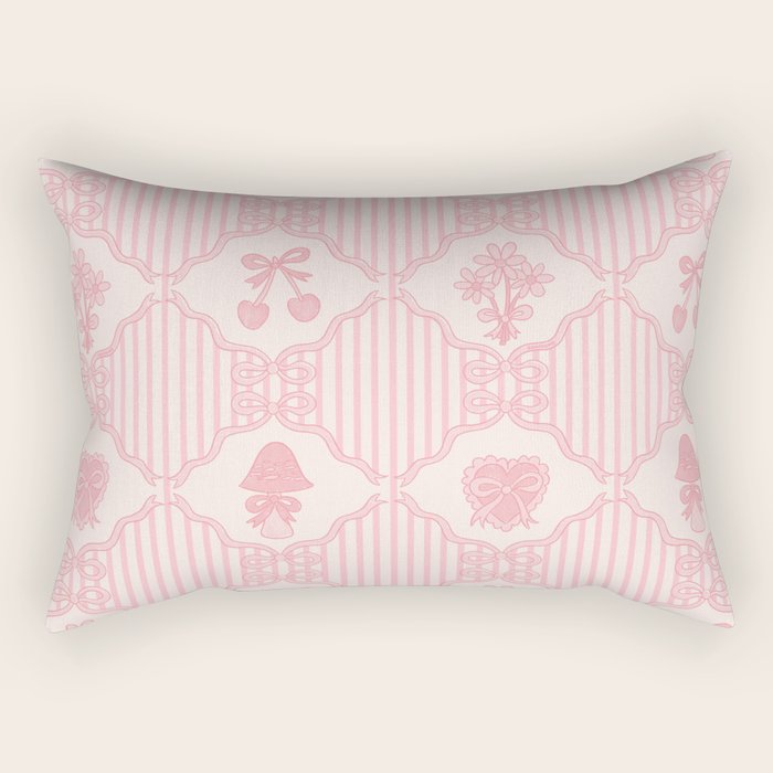 Eloise Print in Pink Rectangular Pillow Gallery Image 2