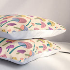 Retro Mushroom - pattern  Pillow Sham Gallery Image 3