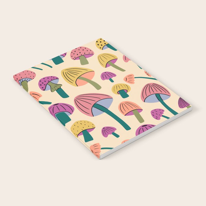 Retro Mushroom - pattern  Notebook Gallery Image 2