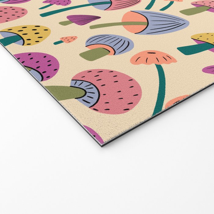 Retro Mushroom - pattern  Welcome Mat Gallery Image 2