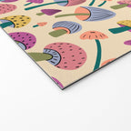 Retro Mushroom - pattern  Welcome Mat Gallery Image 2