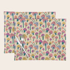 Retro Mushroom - pattern  Placemat Gallery Image 1