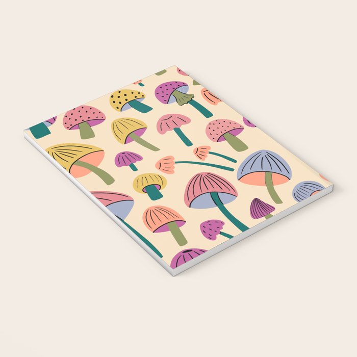 Retro Mushroom - pattern  Notebook Gallery Image 3