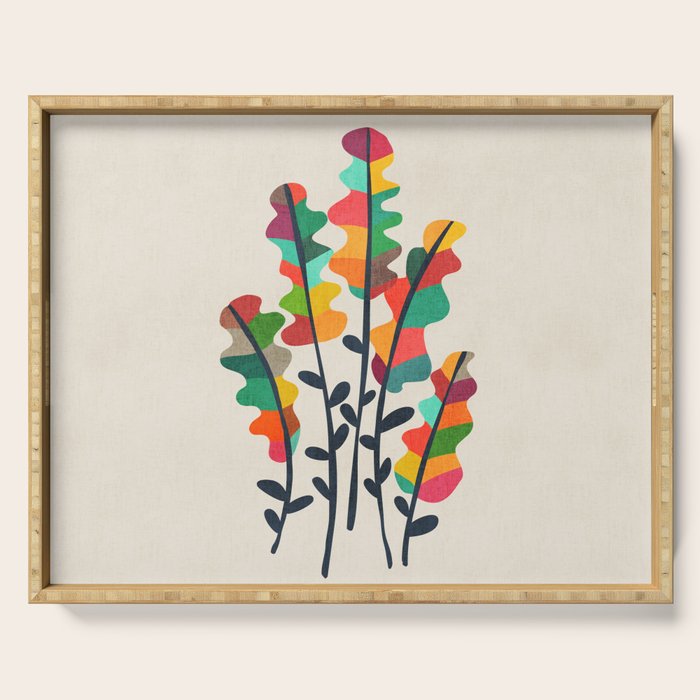 Flower from the meadow Serving Tray Gallery Image 1