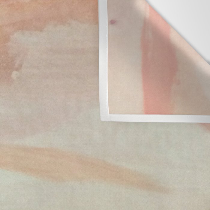 Aly [3]: minimal | pinks | white | black | mixed media | abstract | ink | watercolor | wall art Wall Tapestry Gallery Image 3