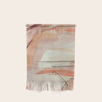 Aly [3]: minimal | pinks | white | black | mixed media | abstract | ink | watercolor | wall art Wall Hanging Gallery Image 1