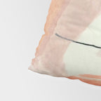 Aly [3]: minimal | pinks | white | black | mixed media | abstract | ink | watercolor | wall art Pillow Sham Gallery Image 4