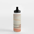 Aly [3]: minimal | pinks | white | black | mixed media | abstract | ink | watercolor | wall art Water Bottle Gallery Image 2