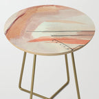 Aly [3]: minimal | pinks | white | black | mixed media | abstract | ink | watercolor | wall art Side Table Gallery Image 2