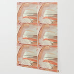 Aly [3]: minimal | pinks | white | black | mixed media | abstract | ink | watercolor | wall art Wallpaper Gallery Image 2