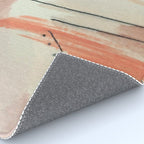 Aly [3]: minimal | pinks | white | black | mixed media | abstract | ink | watercolor | wall art Rug Gallery Image 4