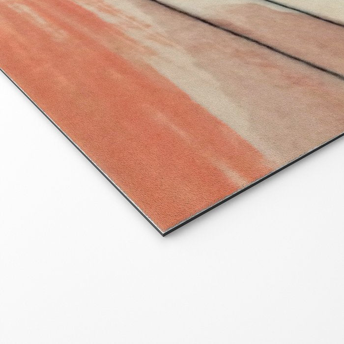 Aly [3]: minimal | pinks | white | black | mixed media | abstract | ink | watercolor | wall art Welcome Mat Gallery Image 2