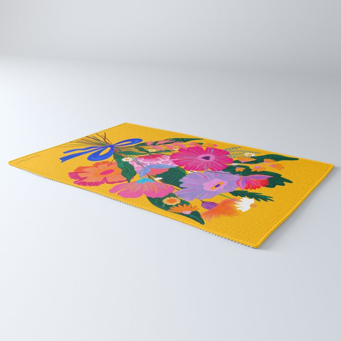 flower bouquet Pink Tangerine Rug Gallery Image 3