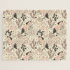 Desert Unicorn - Black, peach pink, and cream Jigsaw Puzzle Gallery Image 1