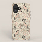 Desert Unicorn - Black, peach pink, and cream iPhone Case Gallery Image 1