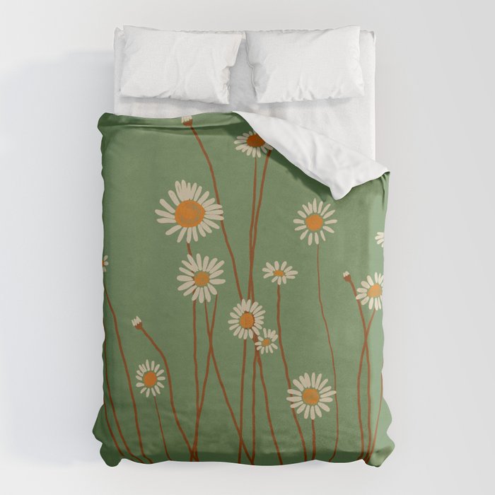 Wild Daisy Flowers 5 Duvet Cover Gallery Image 1