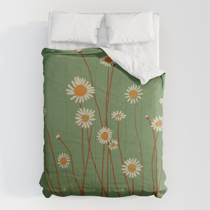 Wild Daisy Flowers 5 Comforter Gallery Image 1