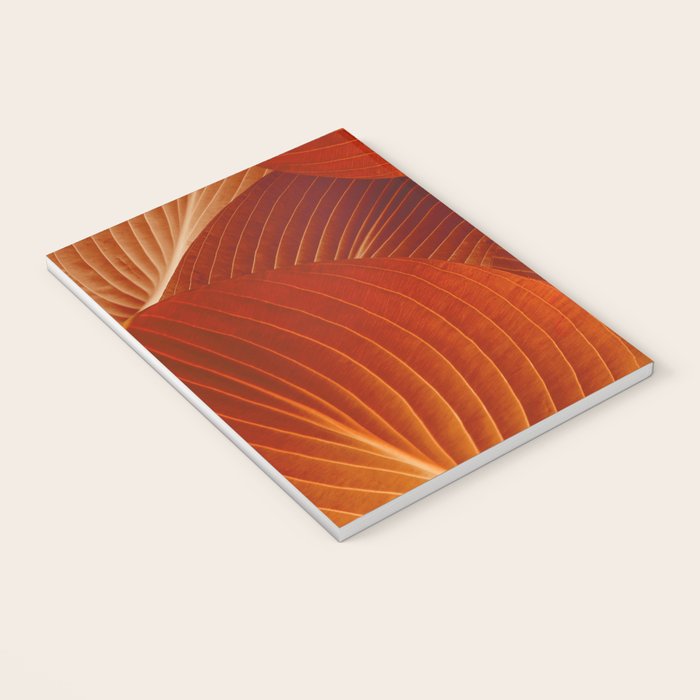 Leaves in Terracotta Color #decor #society6 #buyart Notebook Gallery Image 3
