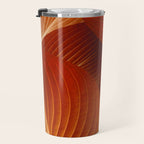 Leaves in Terracotta Color #decor #society6 #buyart Travel Mug Gallery Image 3