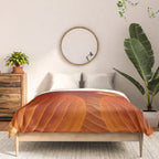 Leaves in Terracotta Color #decor #society6 #buyart Comforter Gallery Image 3