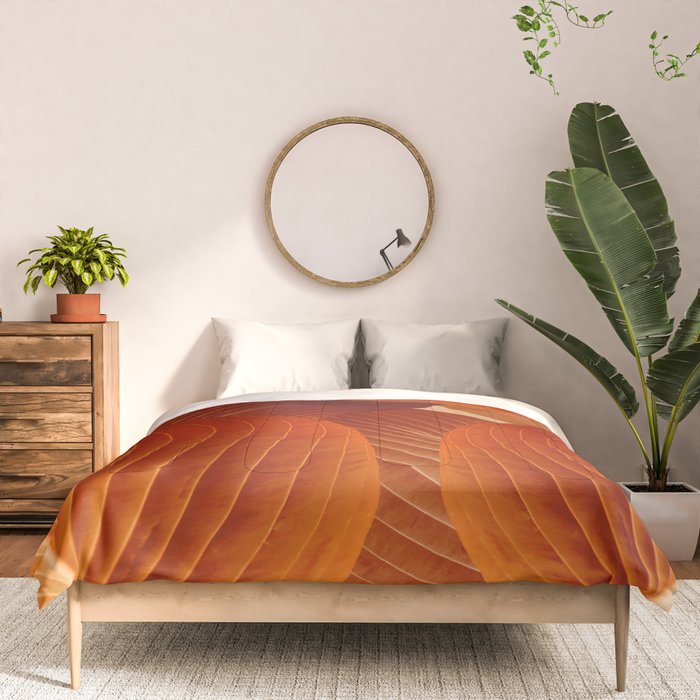 Leaves in Terracotta Color #decor #society6 #buyart Comforter Gallery Image 3