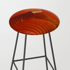 Leaves in Terracotta Color #decor #society6 #buyart Stool Gallery Image 2