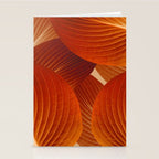 Leaves in Terracotta Color #decor #society6 #buyart Stationery Card Gallery Image 2