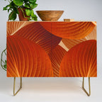 Leaves in Terracotta Color #decor #society6 #buyart Credenza Gallery Image 1