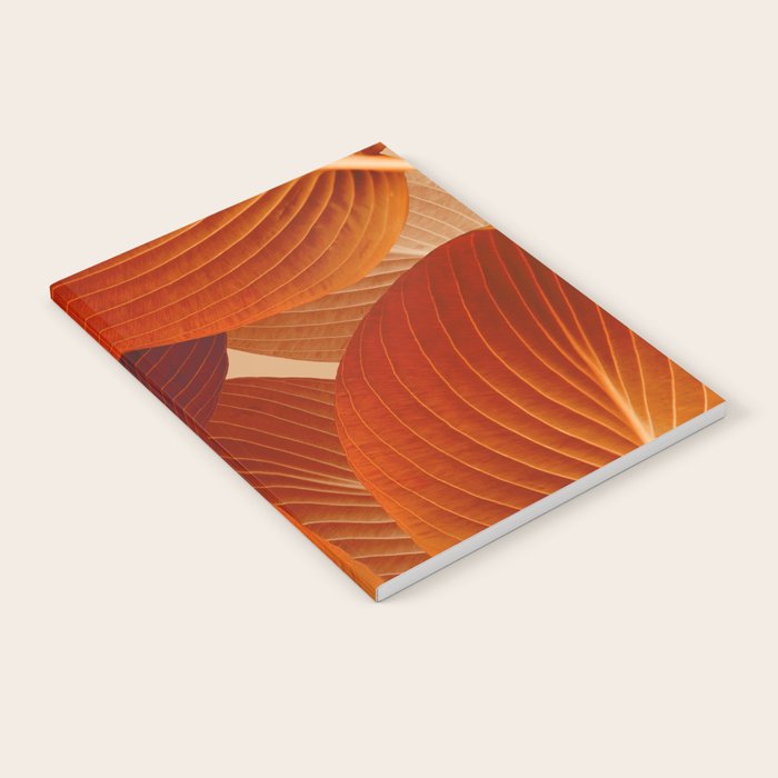 Leaves in Terracotta Color #decor #society6 #buyart Notebook Gallery Image 2